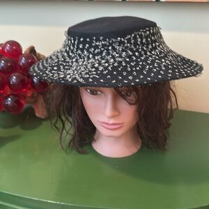 Vintage black with white hat